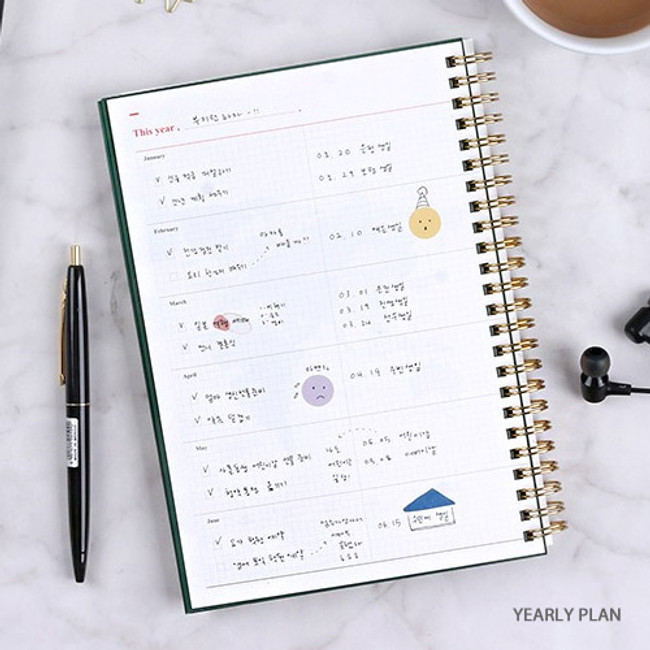 Yearly plan - Wanna This Classic spiral bound dateless weekly planner