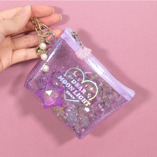 Key ring - Dear moonlight twinkle zipper card case