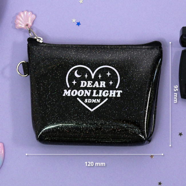 Size - Dear moonlight twinkle zipper card case