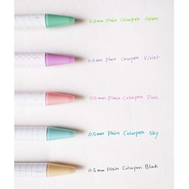 Color - Hello Today Plain color ink 0.5 mm ballpoint pen - A type