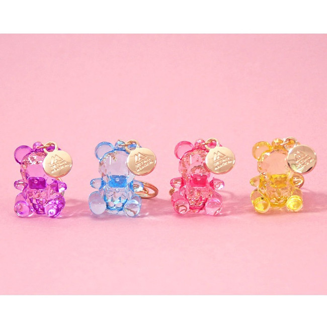 Second mansion Twinkle bear acrylic key ring clip chain holder