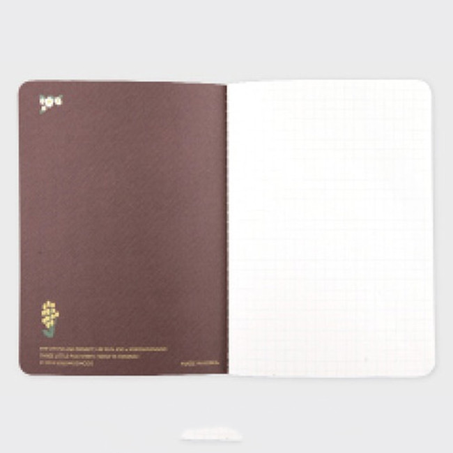 Wolf is coming sewn bound small grid notebook