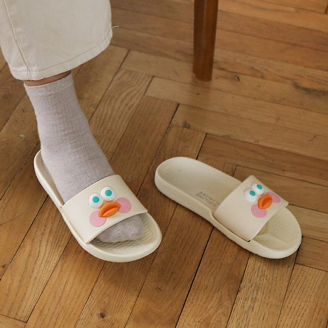 White duck - Brunch brother popeye cute slide slipper sandal