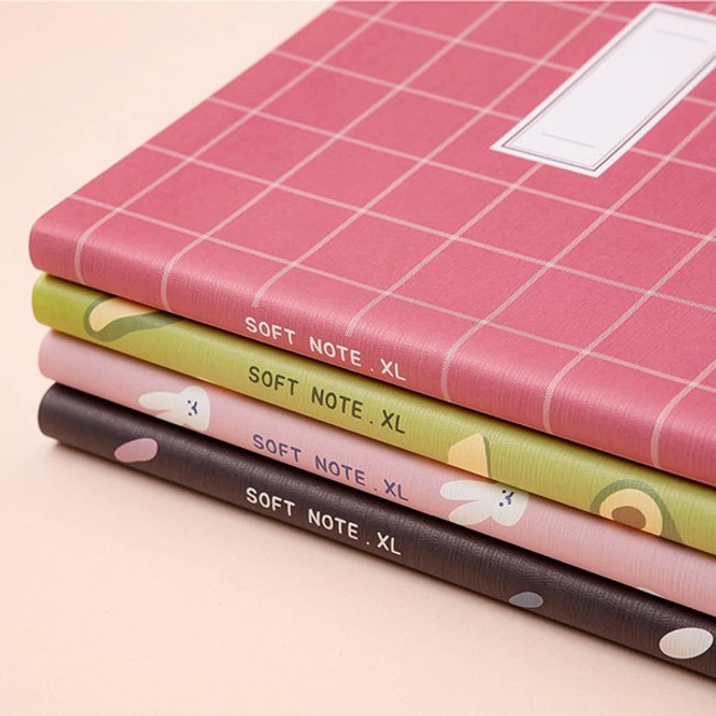 Cute notebook - Soft pattern extra large lined school notebook