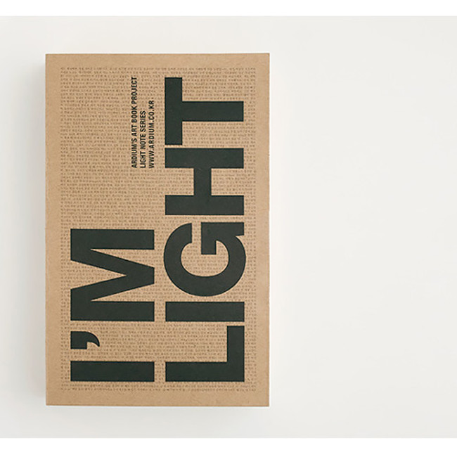 Front - I'm Light handy plain notebook