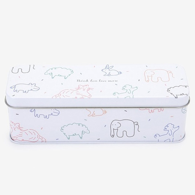 Dailylike Doodling metal rectangular tin case box