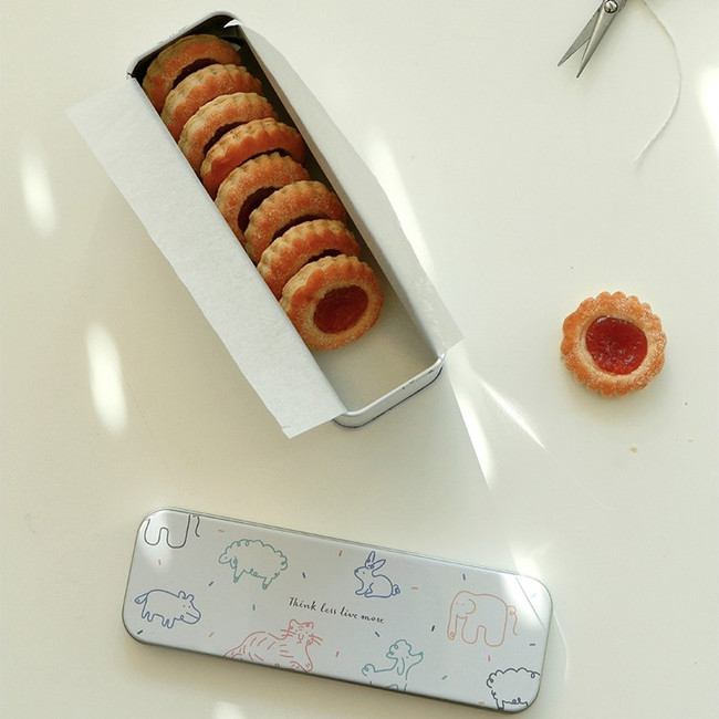 Example of use - Dailylike Doodling metal rectangular tin case box