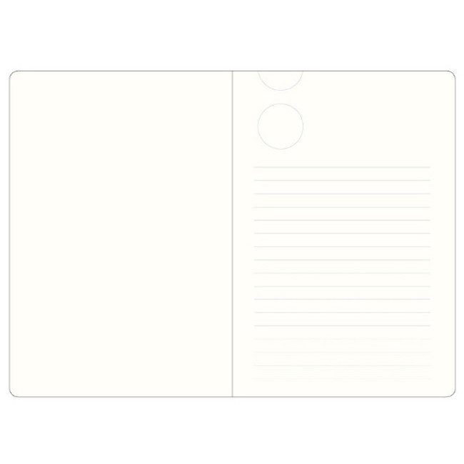 Inner page - The way of expressing blank and lined notebook