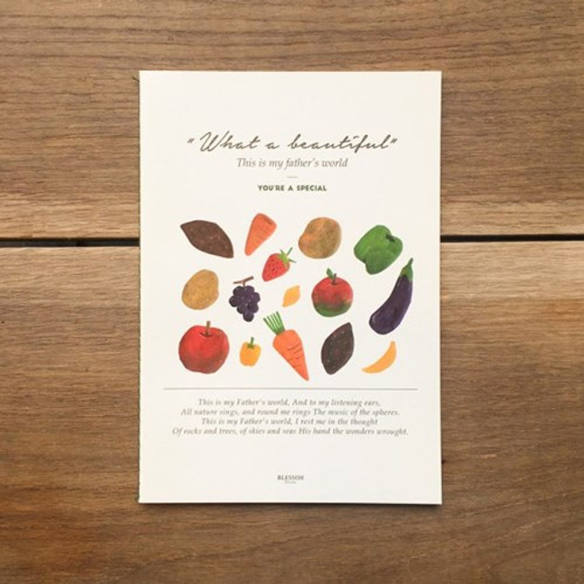 What a beautiful fruits A5 lined notebook