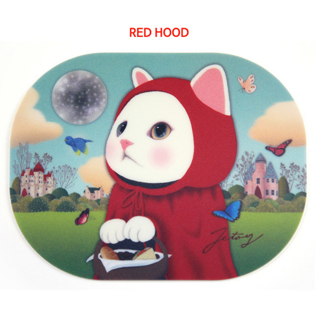 Red hood - Jetoy Choo Choo lovely cat mouse pad