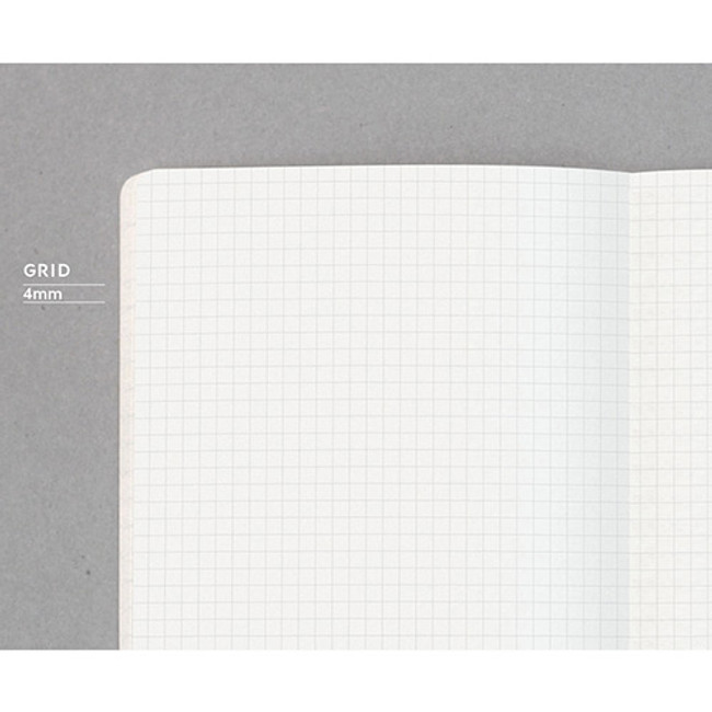 designlab kki Creative gray PU cover grid notebook