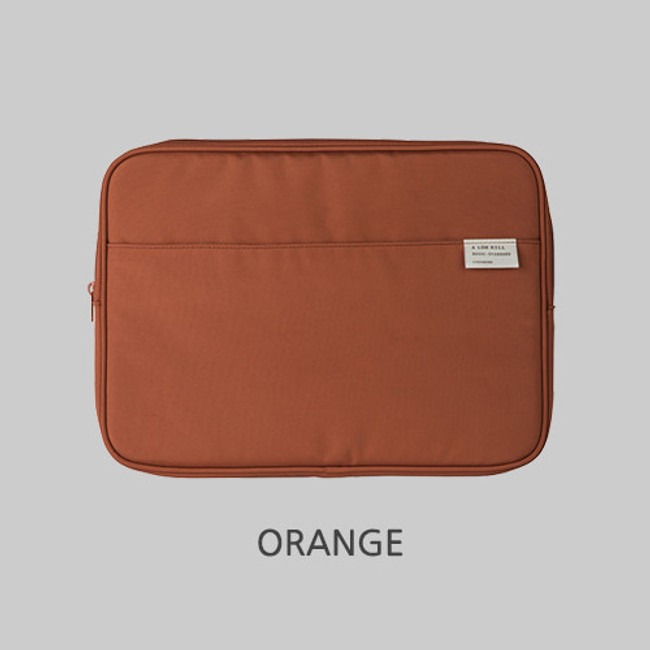 Orange - A low hill basic pocket 13" laptop pouch case ver5 