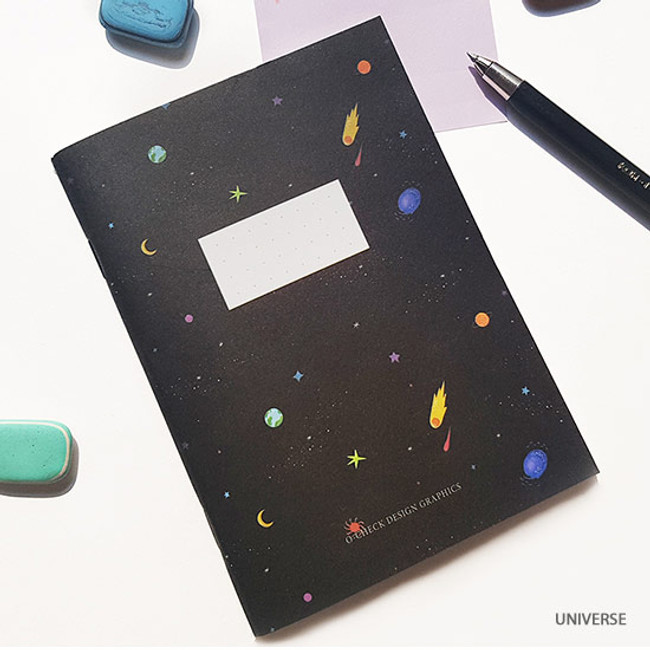 Universe - O-CHECK Spring come small dot school notebook 