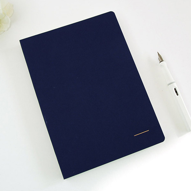 Simple B A5 lined soft cover notebook