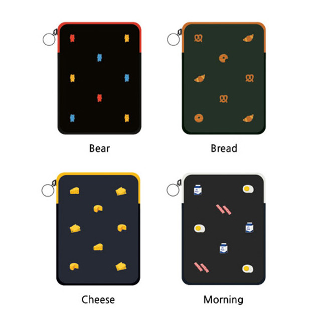 Option - Tailorbird embroidered tablet PC iPad zip pouch ver4