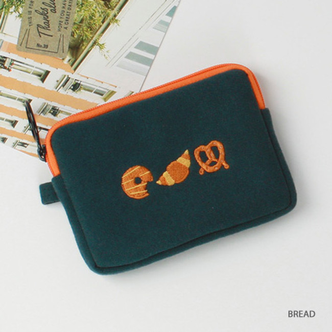 Bread - Wanna This Tailorbird embroidered card case wallet ver4