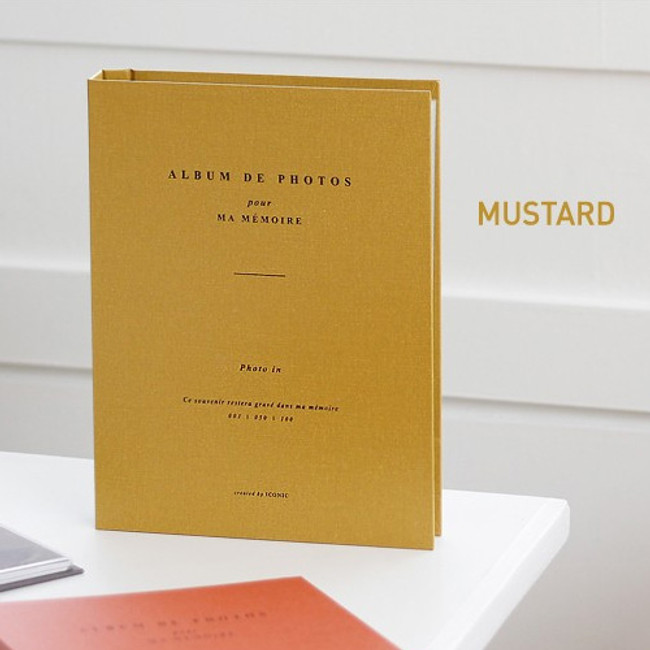 Mustard - Album de photos 4X6 slip in pocket photo album