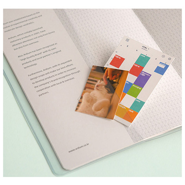 Inner pocket - Ardium Pocket large lined notebook with postcard