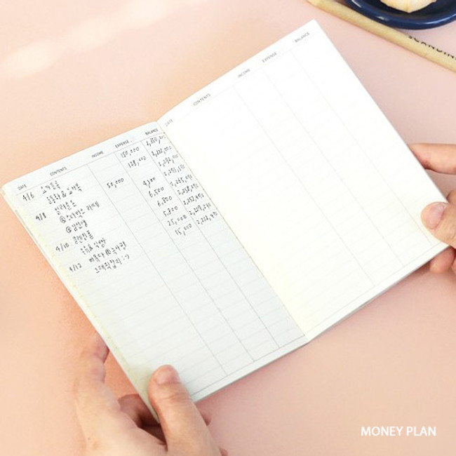 Money plan - ICONIC Flamingo A6 size cash book planner
