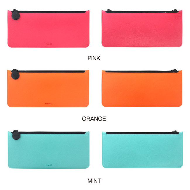 Color - Fenice Premium PU seamless pen pencil case pouch