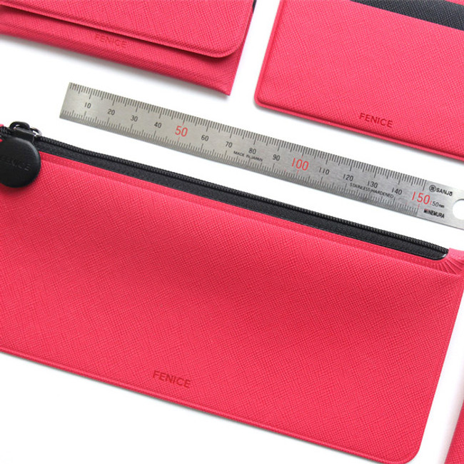Example of use - Fenice Premium PU seamless pen pencil case pouch