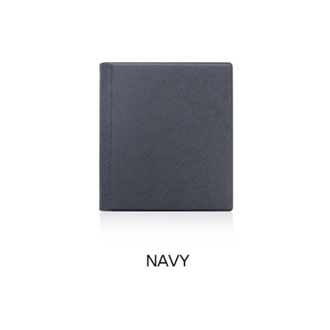 Navy - Fenice Premium PU business card book holder case