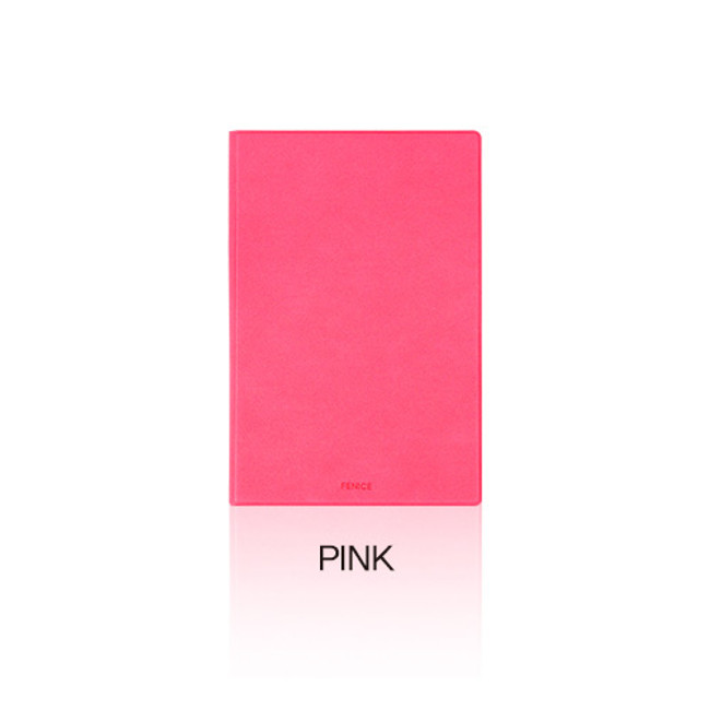 Pink - Fenice Premium PU business A5 size notepad holder organizer