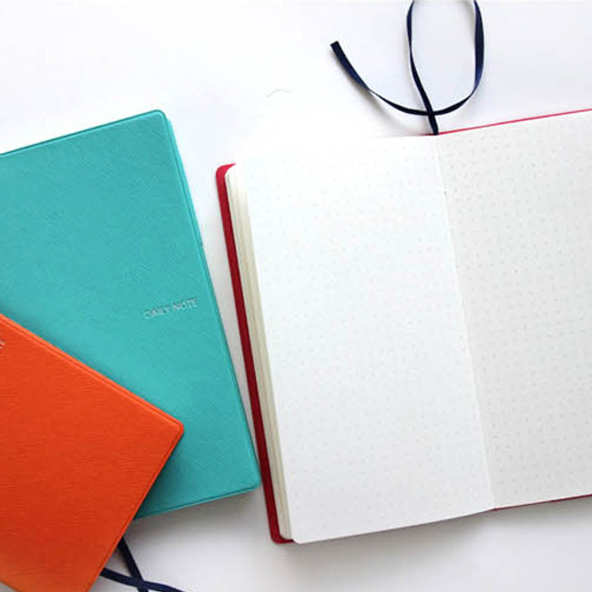 Example of use - Fenice Premium business PU soft cover small dotted notebook