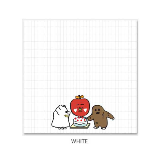 White - Gunmangzeung Ghost pop memo writing notepad