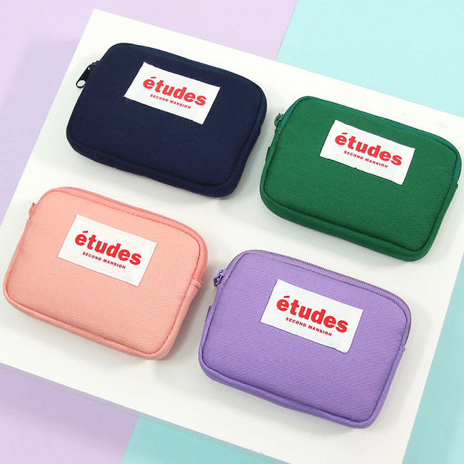 Etudes zipper card case wallet ver2