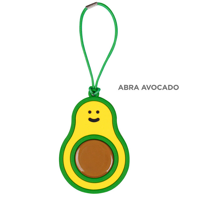 Abra Avocado - 90s coolkids party fake food travel luggage name tag