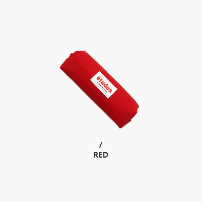 Red - Second Mansion Etudes zipper fabric pencil case pouch