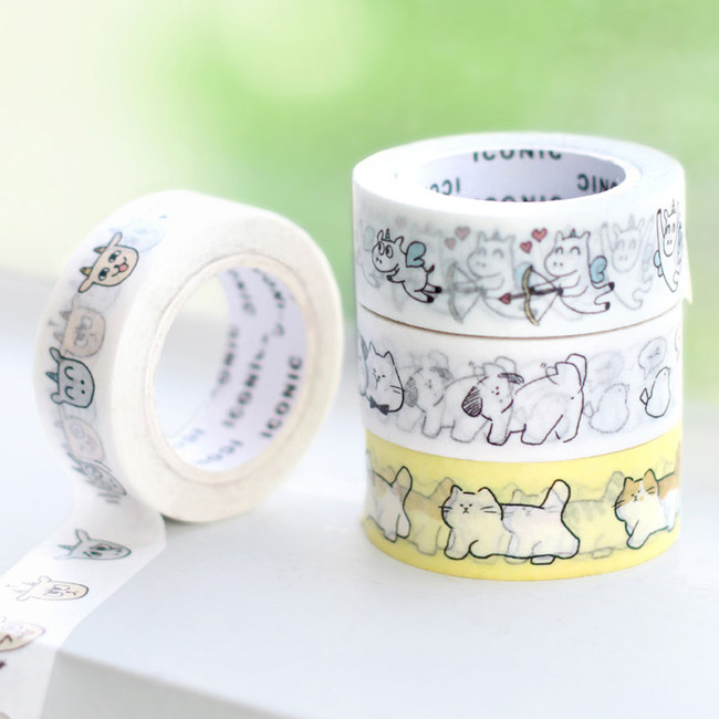 ICONIC Emotion pattern paper deco masking tape