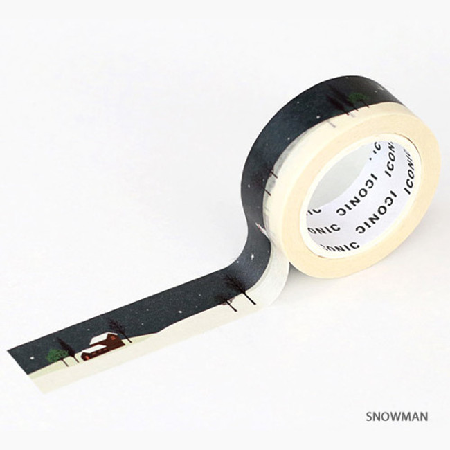 Snowman - ICONIC Season pattern paper deco masking tape