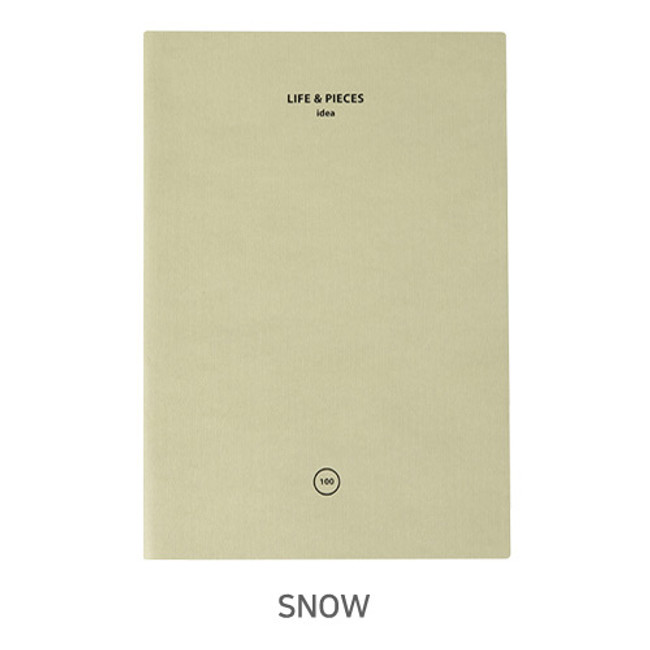 Snow - Livework Life and pieces large idea blank notebook