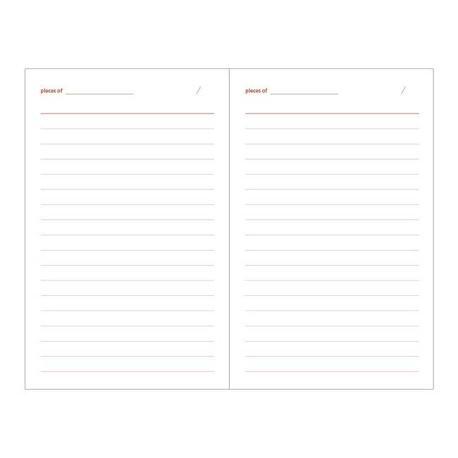 Livework Life and pieces small lined notebook - Fallindesign