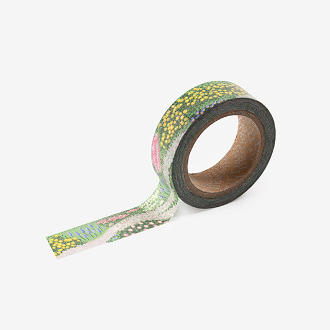 Dailylike Flower bed single roll paper deco masking tape