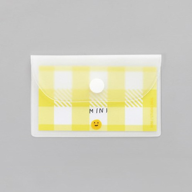 2NUL Smile mini clear card snap pouch case