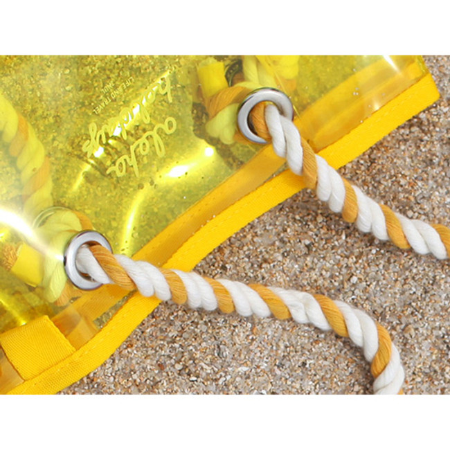 strap - 2NUL Aloha holidays yellow small beach shoulder bag