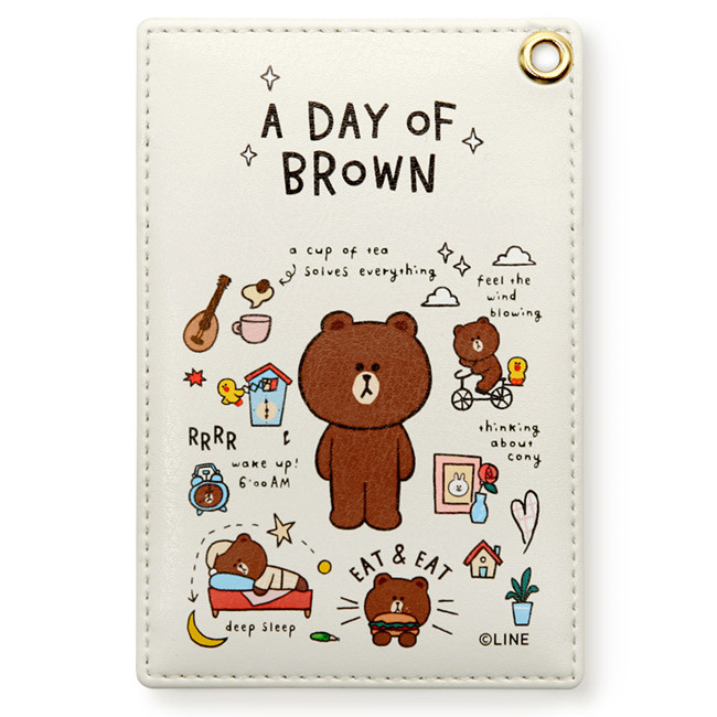 Monopoly A day of Line friends card case holder