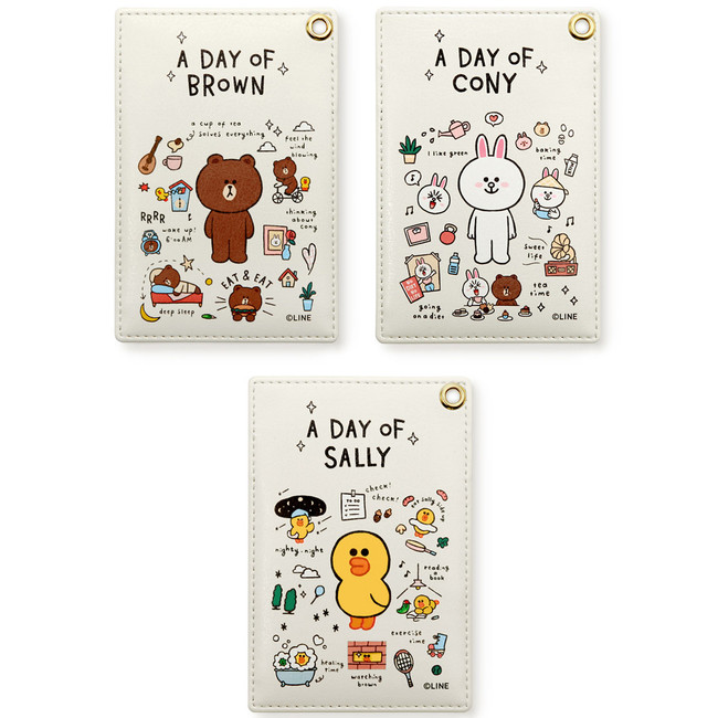 Monopoly A day of Line friends card case holder