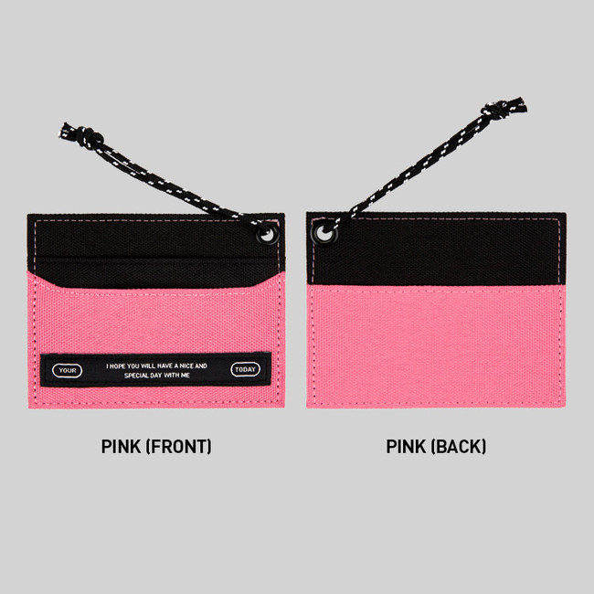 Pink - BNTP Today flat card pocket case holder