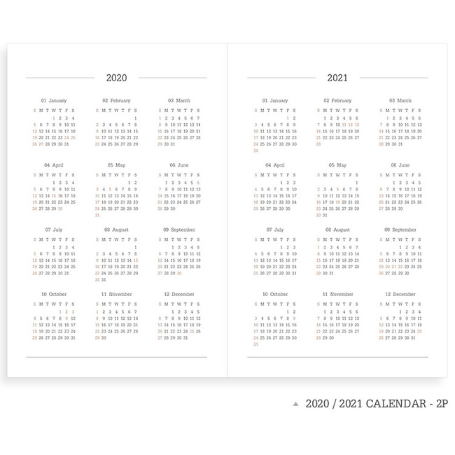 Calendar - Indigo 2020 Official soft dated weekly planner notebook