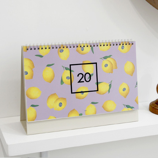 GMZ 2020 Pattern spiral bound monthly desk calendar