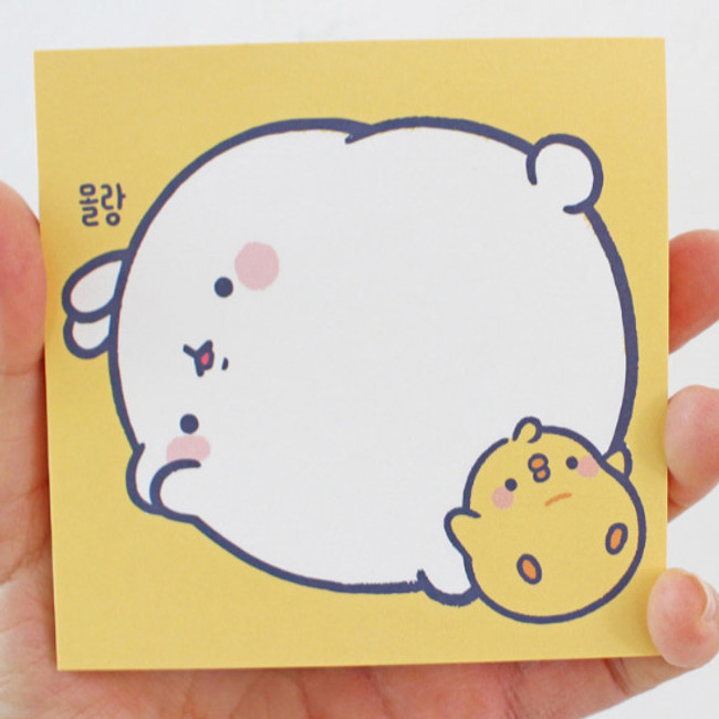 Size - Bookcodi Blooming day with Molang cute memo notepad