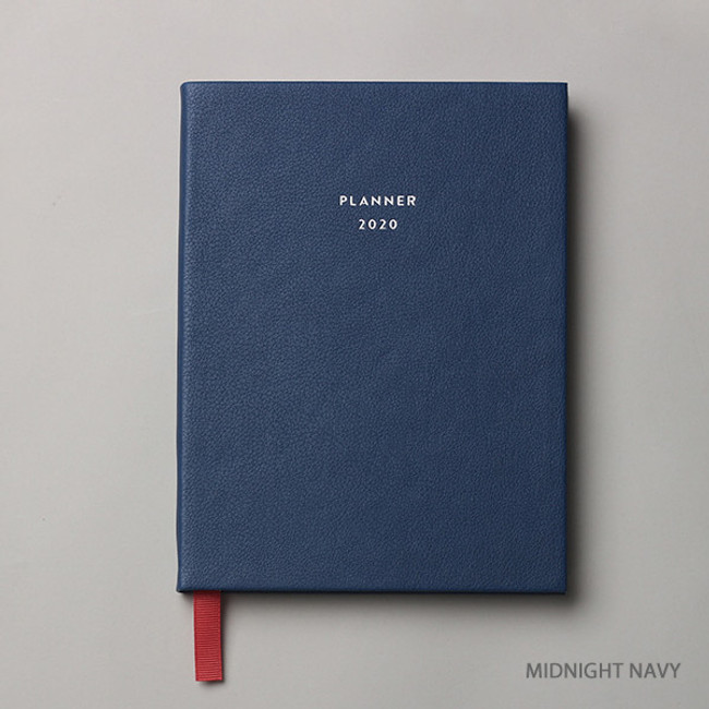 Midnight navy - Dash And Dot 2020 Pro red bookmark dated weekly planner