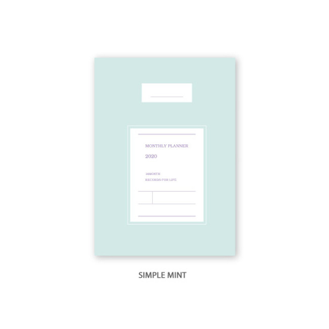 Simple Mint - O-CHECK 2020 Spring come dated monthly planner scheduler