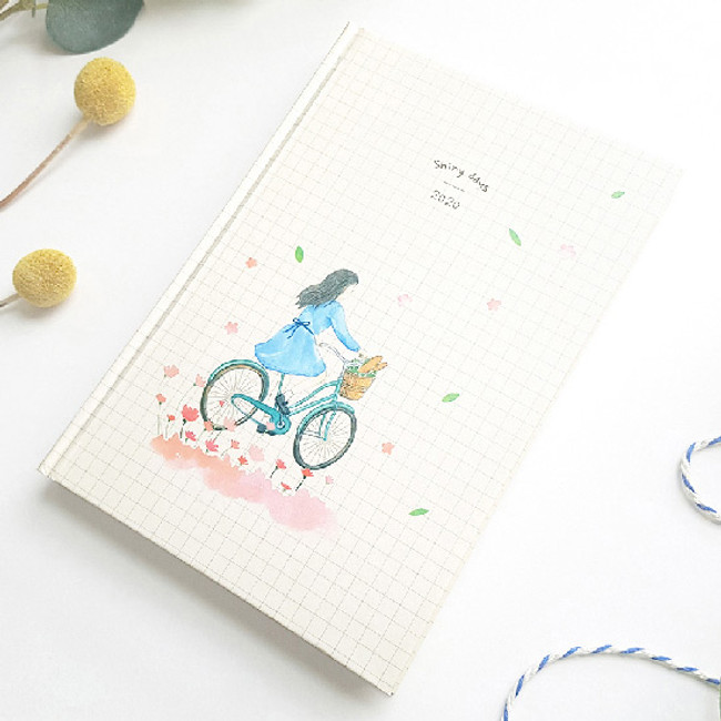 Bicycle - O-CHECK 2020 Shiny days hardcover dated weekly diary planner