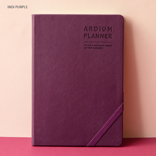 Indi purple - Ardium 2020 Simple large dated weekly diary planner