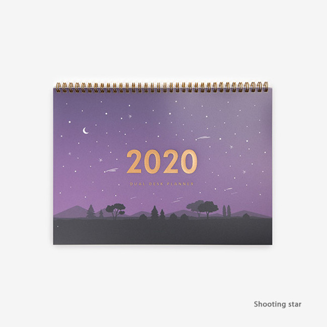 Shooting star - Dailylike 2020 Dual A4 dated monthly desk planner scheduler